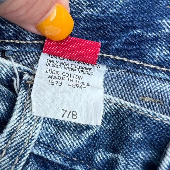 Vintage 80s Candies Acid Wash High Waist Pleated Pencil Skirt 7/8 - Picture 6 of 10